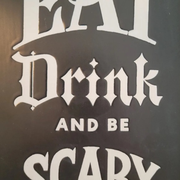 Threshold Halloween Tombstone Black Serving Platter Eat Drink Stoneware … - Picture 5 of 9